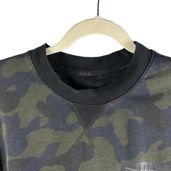 Nike Camo Mens Crewneck Sweatshirt size Small - Picture 3 of 9